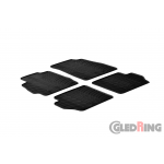 Original Gledring Passform Fußmatten Gummimatten 4 Tlg.+Fixing - Mazda 2 2007-10.2014